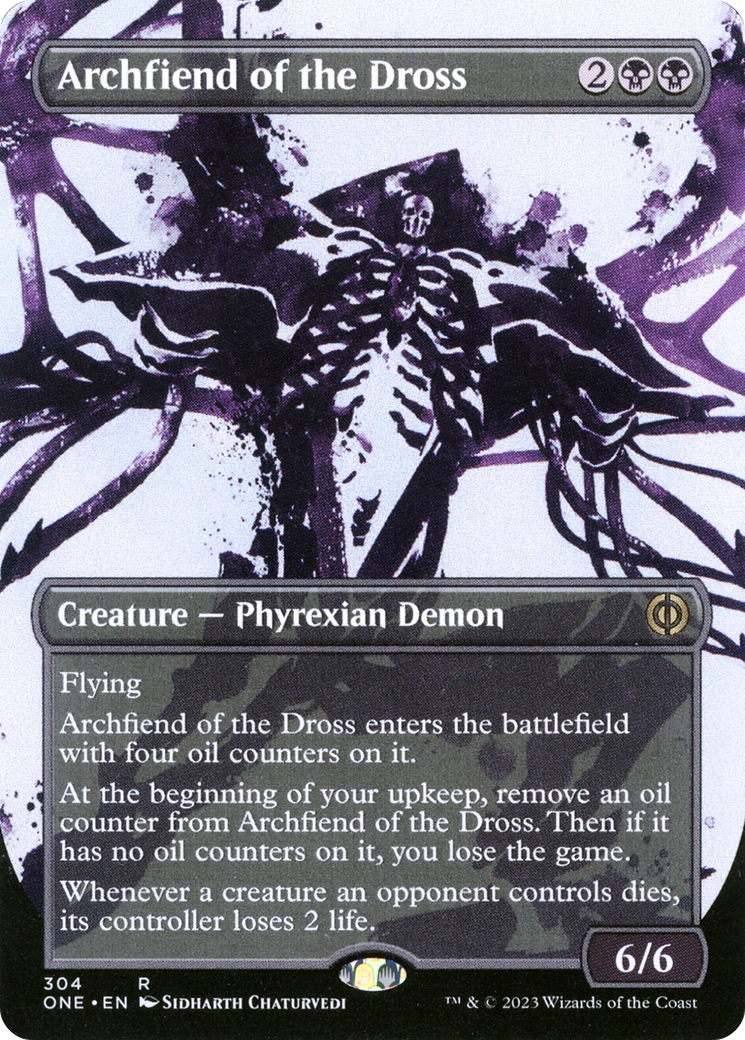 Image of Archfiend of the Dross (Borderless Ichor) [Phyrexia: All Will Be One]