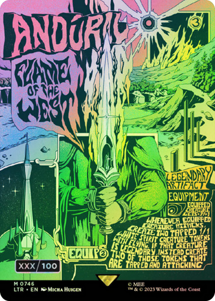 Image of Anduril, Flame of the West (Borderless Poster) (Serialized) [The Lord of the Rings: Tales of Middle-Earth]