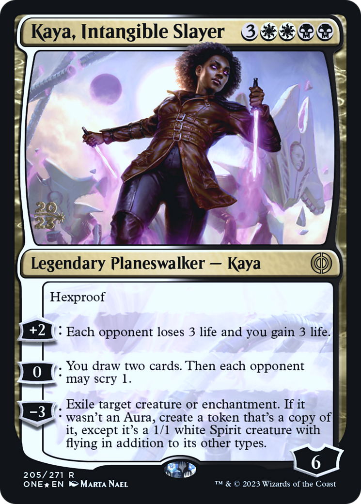 Image of Kaya, Intangible Slayer [Phyrexia: All Will Be One Prerelease Promos]
