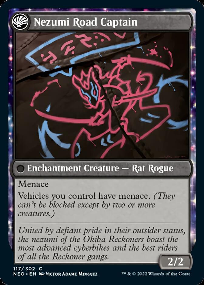 Image of Okiba Reckoner Raid // Nezumi Road Captain [Kamigawa: Neon Dynasty]