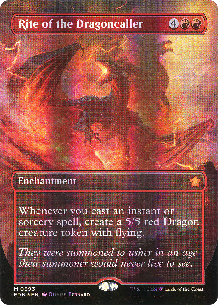 Image of Rite of the Dragoncaller (Mana Foil) [Foundations]