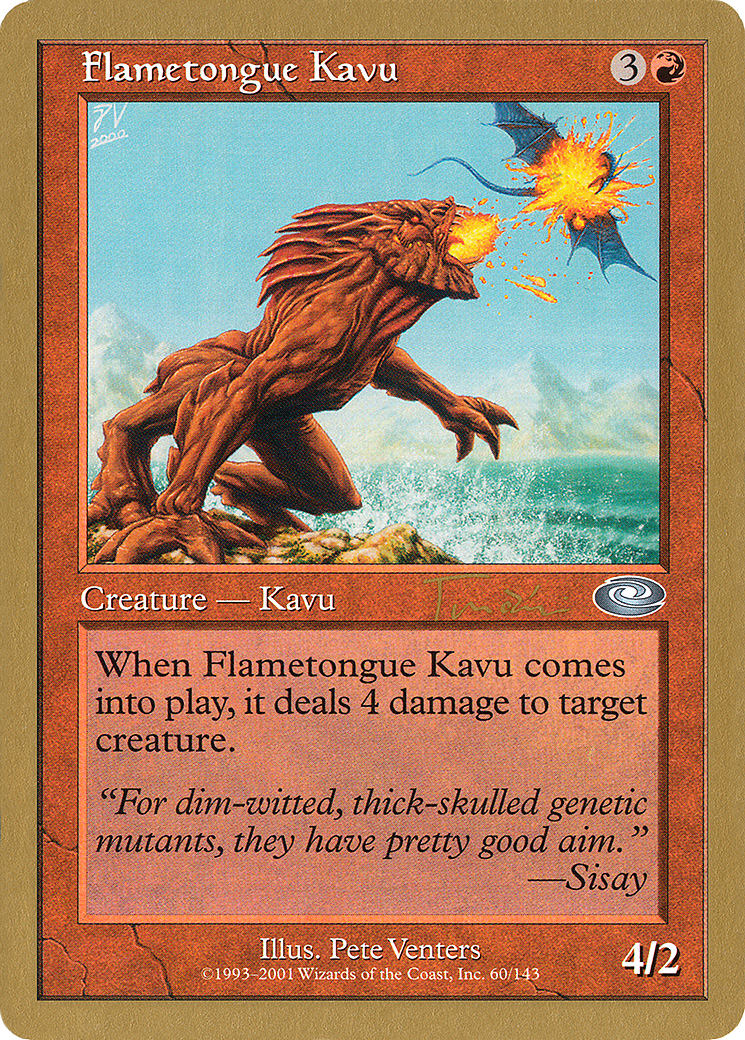 Image of Flametongue Kavu (Jan Tomcani) [World Championship Decks 2001]