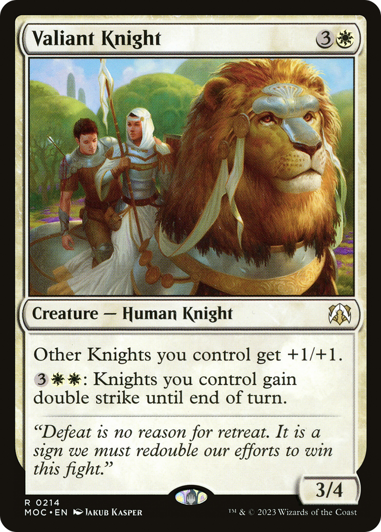 Image of Valiant Knight [March of the Machine Commander]