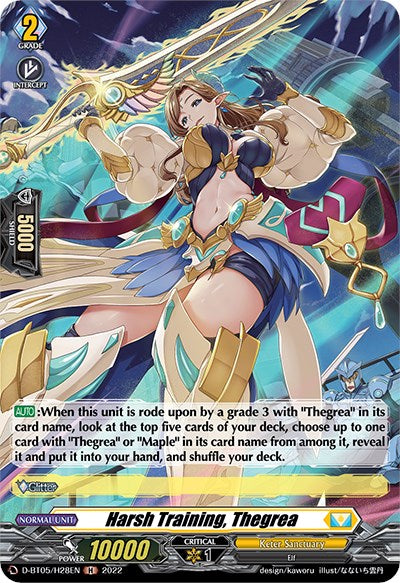 Image of Harsh Training, Thegrea (D-BT05/H28EN) [Triumphant Return of the Brave Heroes]