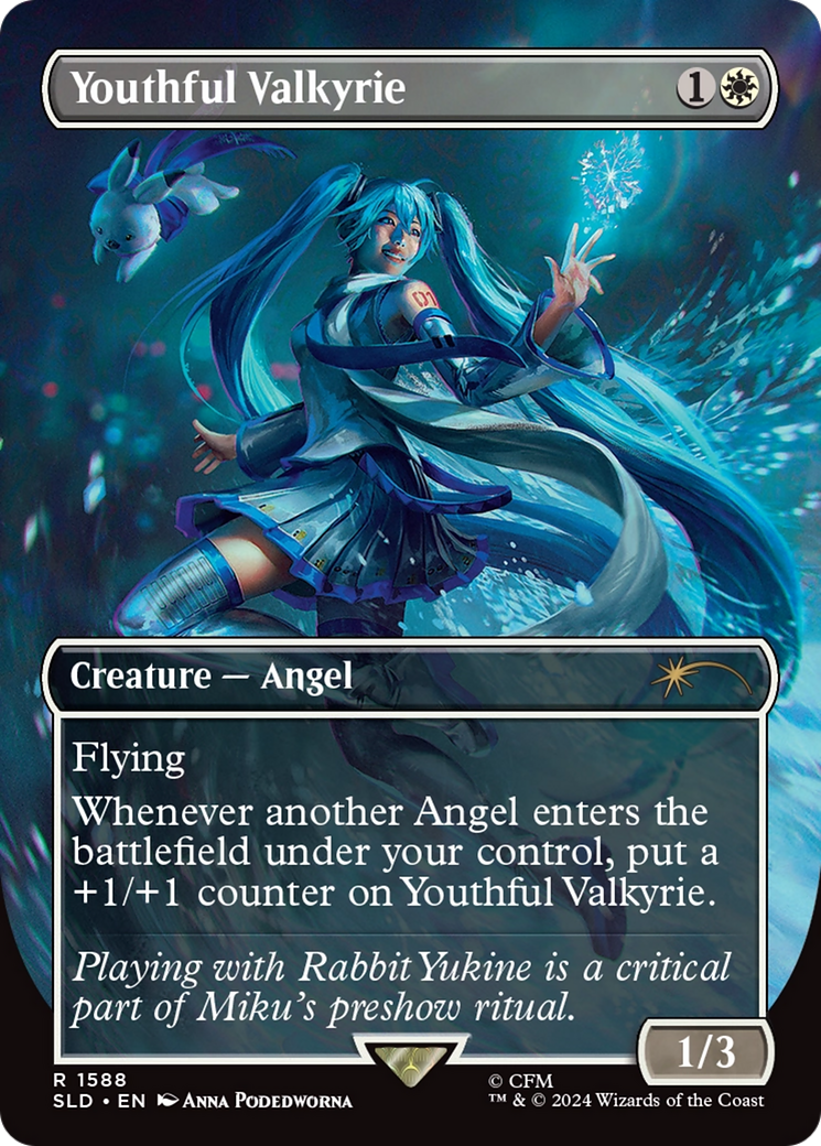 Image of Youthful Valkyrie (SLD-1588) - Secret Lair Drop (Borderless) Foil
