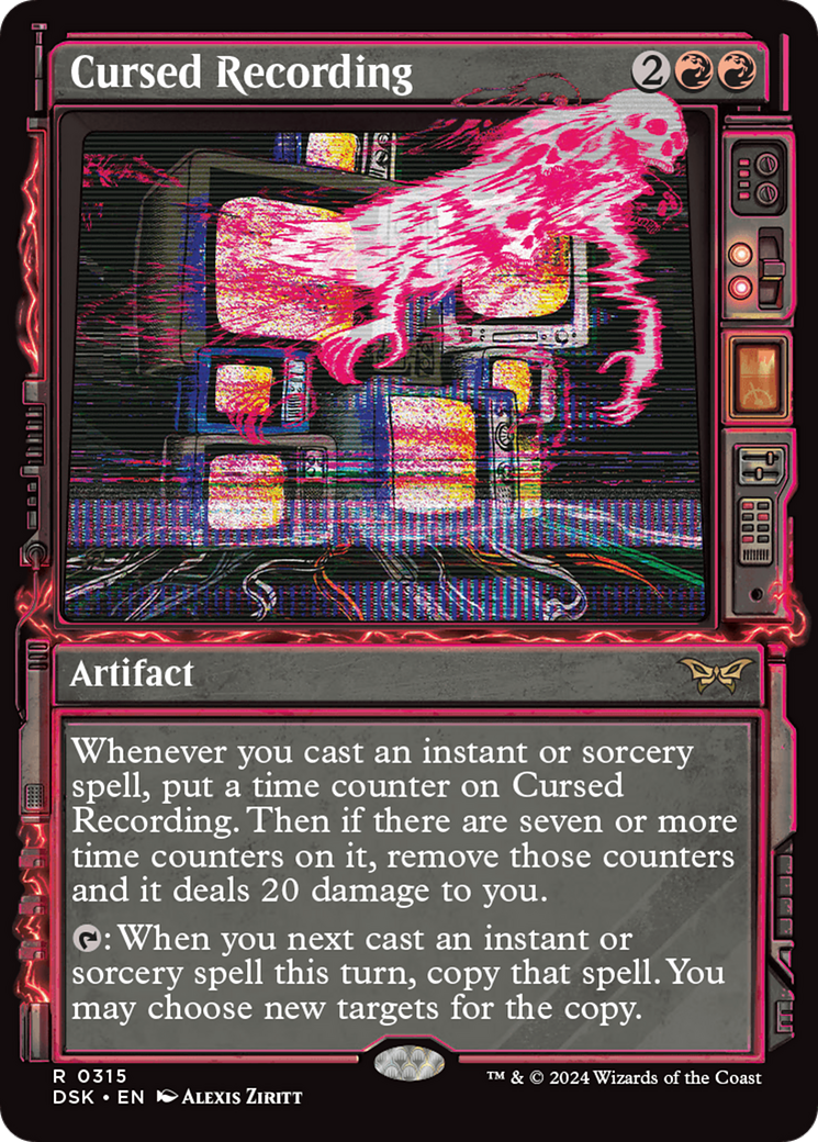 Image of Cursed Recording (Showcase) [Duskmourn: House of Horror]