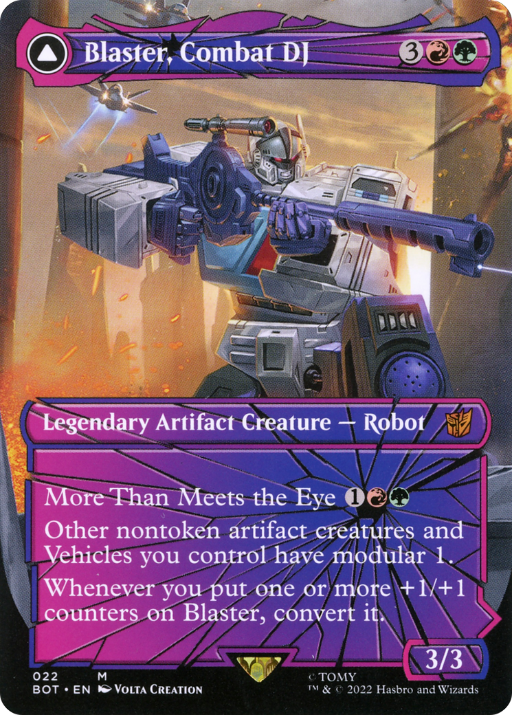 Image of Blaster, Combat DJ // Blaster, Morale Booster (Shattered Glass) [Transformers]