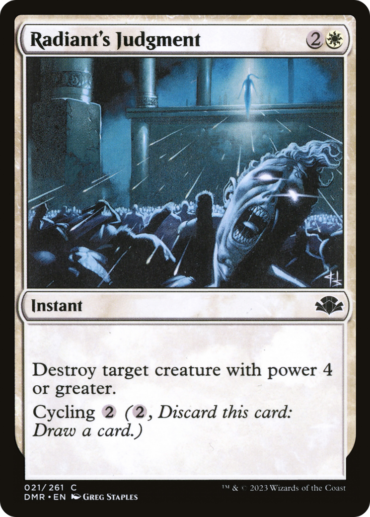 Image of Radiant's Judgment [Dominaria Remastered]