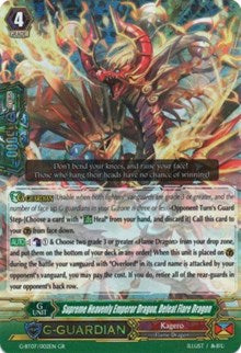 Image of Supreme Heavenly Emperor Dragon, Defeat Flare Dragon (G-BT07/002EN) [Glorious Bravery of Radiant Sword]