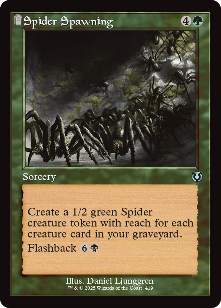 Image of Spider Spawning (Retro Frame) [Innistrad Remastered]