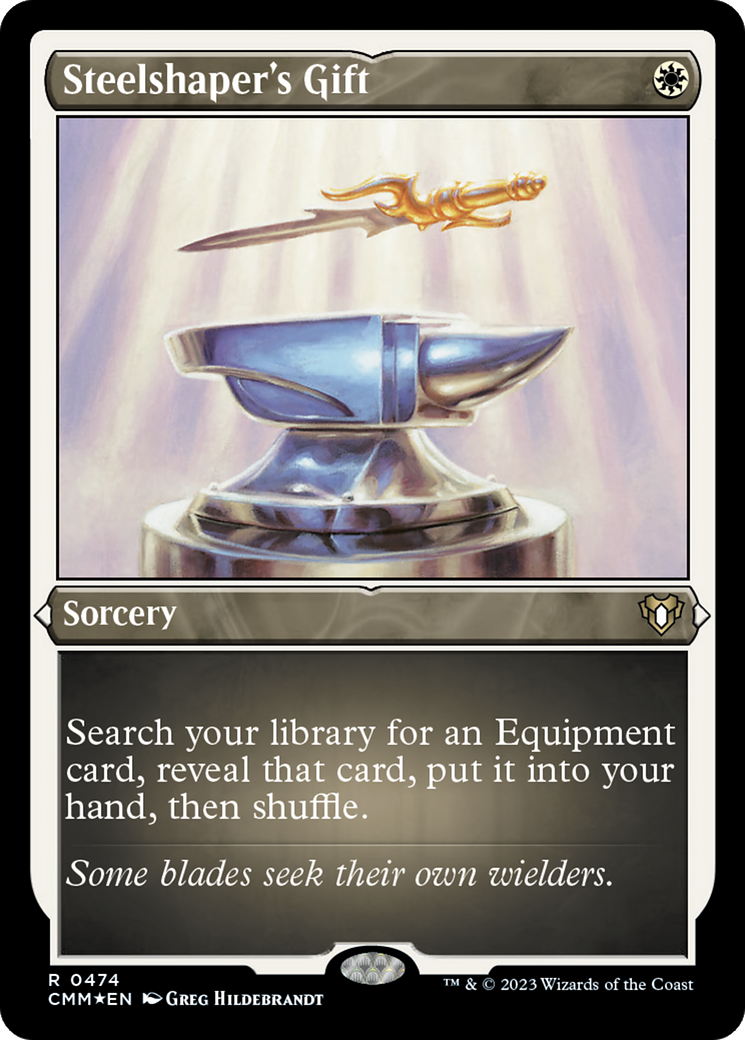 Image of Steelshaper's Gift (Foil Etched) [Commander Masters]