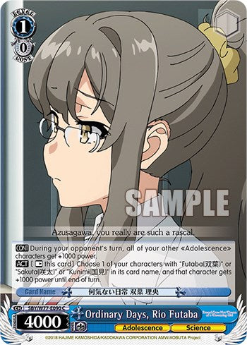 Image of Ordinary Days, Rio Futaba [Rascal Does Not Dream of a Dreaming Girl]