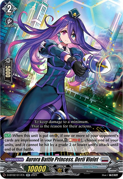 Image of Aurora Battle Princess, Derii Violet (D-BT02/017EN) [A Brush with the Legends]