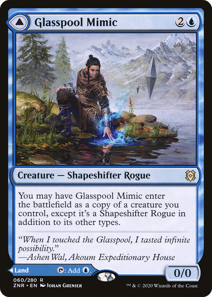 Image of Glasspool Mimic // Glasspool Shore [Zendikar Rising]