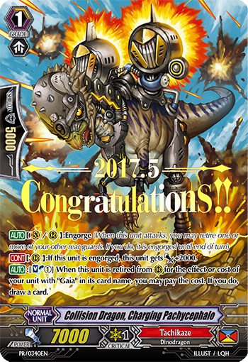 Image of Collision Dragon, Charging Pachycephalo (Hot Stamped) (PR/0340EN) [Promo Cards]
