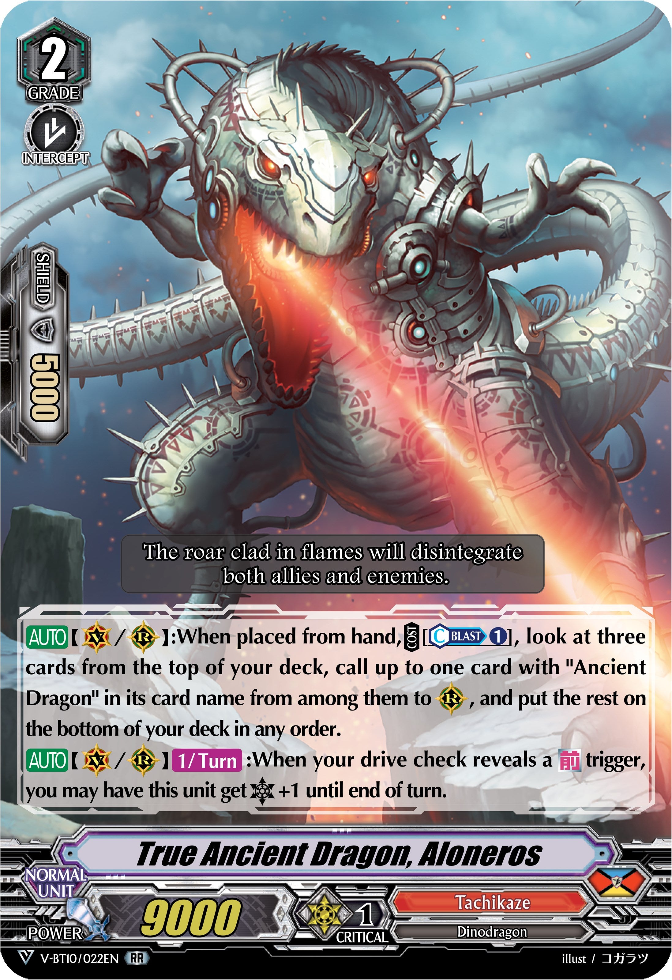 Image of True Ancient Dragon, Aloneros (V-BT10/022EN) [Phantom Dragon Aeon]