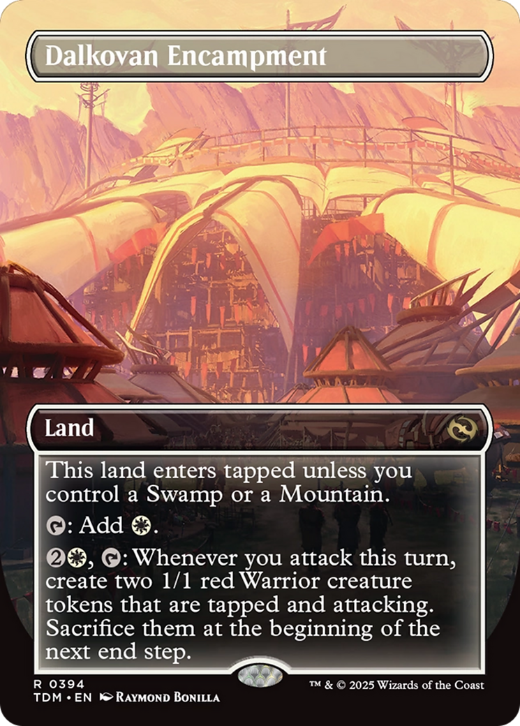 Image of Dalkovan Encampment (Borderless) [Tarkir: Dragonstorm]