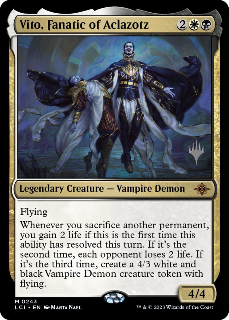 Image of Vito, Fanatic of Aclazotz (Promo Pack) [The Lost Caverns of Ixalan Promos]