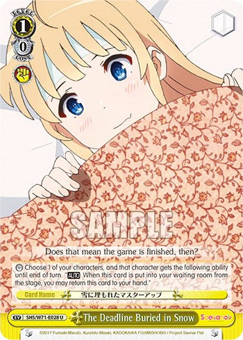 Image of The Deadline Buried in Snow [Saekano How to Raise a Boring Girlfriend. flat]