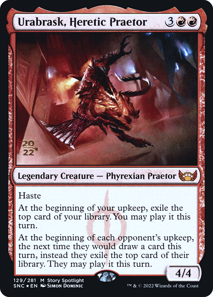 Image of Urabrask, Heretic Praetor [Streets of New Capenna Prerelease Promos]