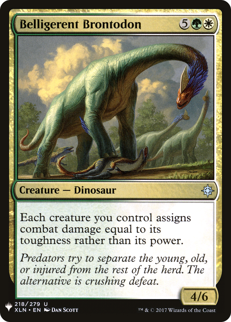 Image of Belligerent Brontodon (LIST-218) - The List