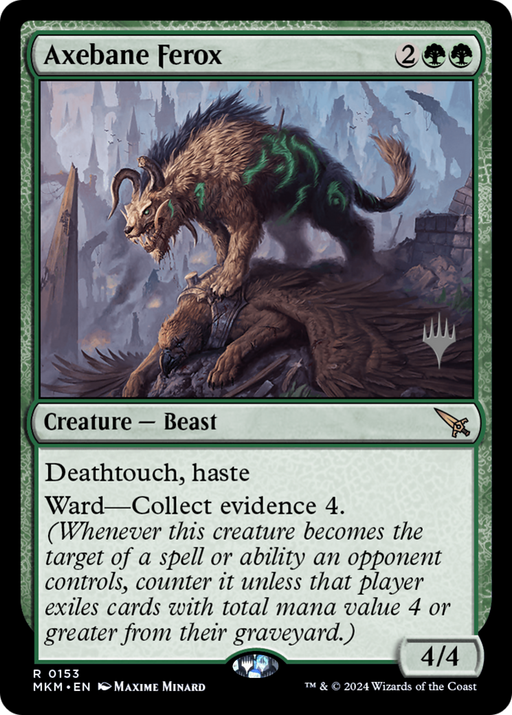 Image of Axebane Ferox (Promo Pack) [Murders at Karlov Manor Promos]