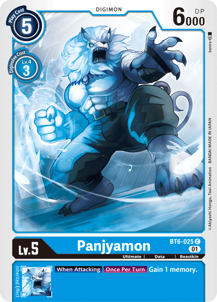 Image of Panjyamon [BT6-025] [Double Diamond]