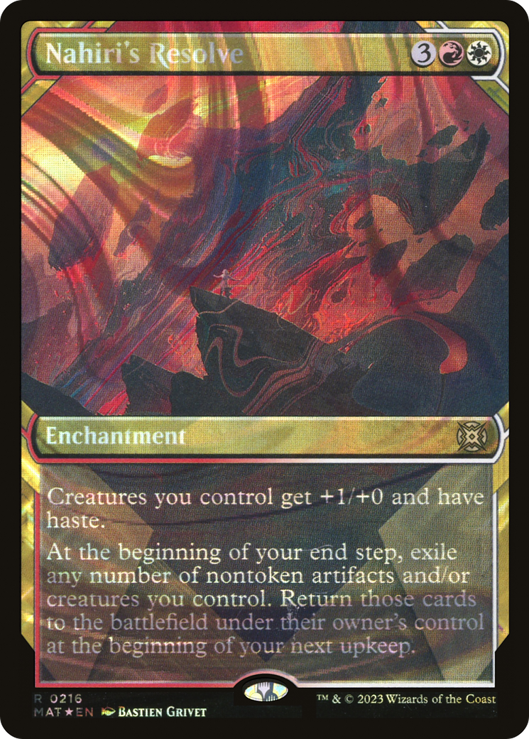 Image of Nahiri's Resolve (Showcase Halo Foil) [March of the Machine: The Aftermath]