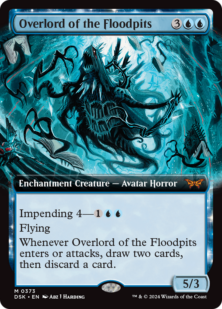 Image of Overlord of the Floodpits (Extended Art) [Duskmourn: House of Horror]