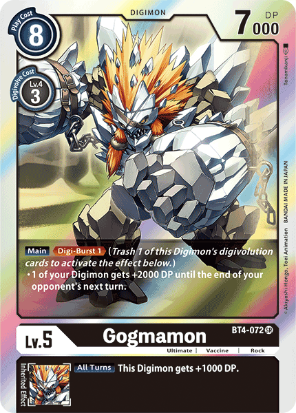 Image of Gogmamon [BT4-072] [Great Legend]