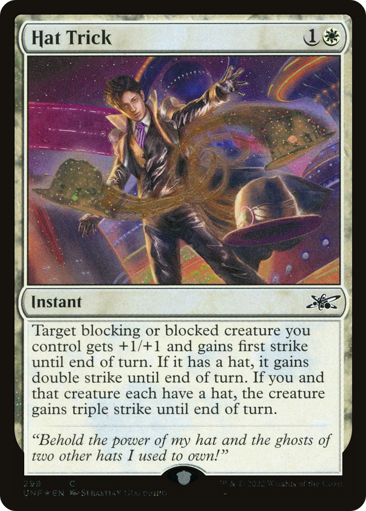 Image of Hat Trick (Galaxy Foil) [Unfinity]