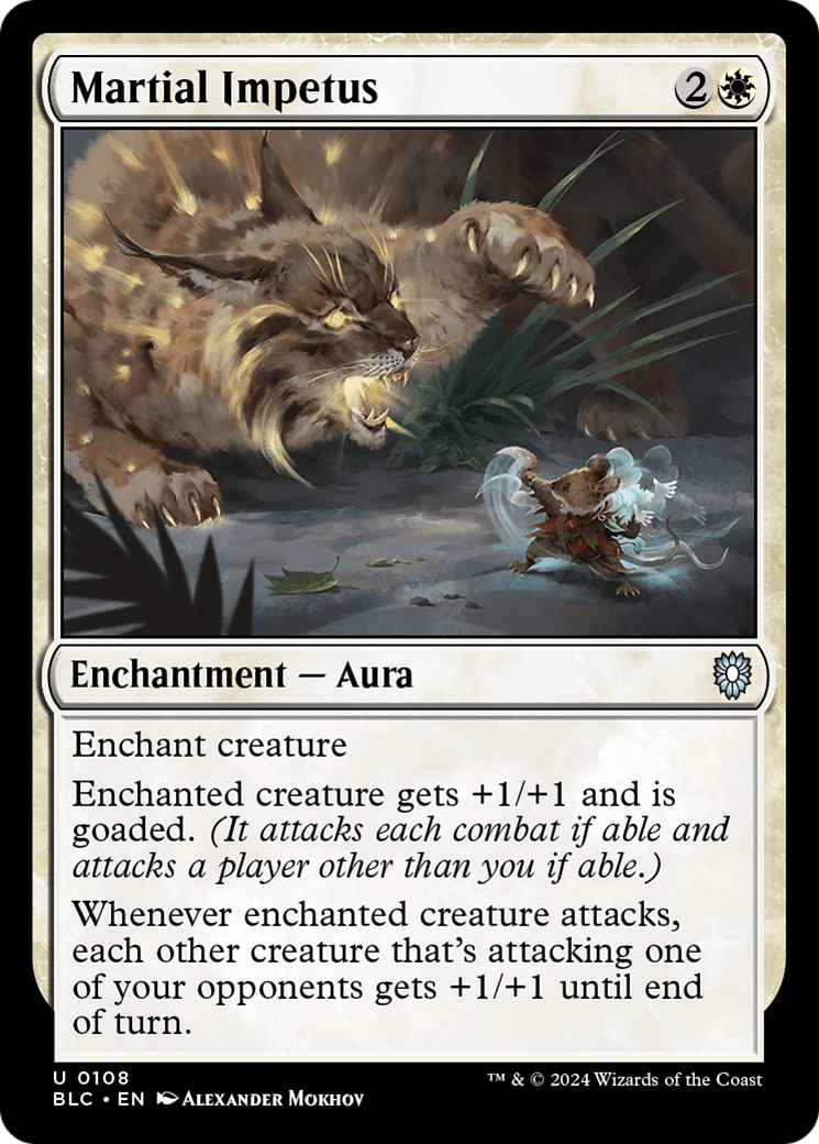 Image of Martial Impetus [Bloomburrow Commander]