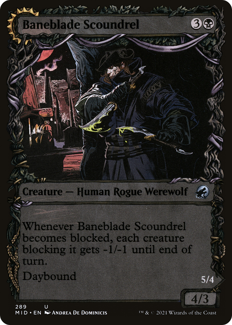 Image of Baneblade Scoundrel // Baneclaw Marauder (Showcase Equinox) [Innistrad: Midnight Hunt]