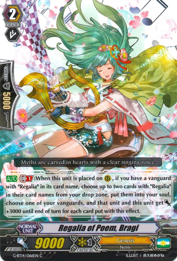 Image of Regalia of Poem, Bragi (G-BT14/066EN) [Divine Dragon Apocrypha]