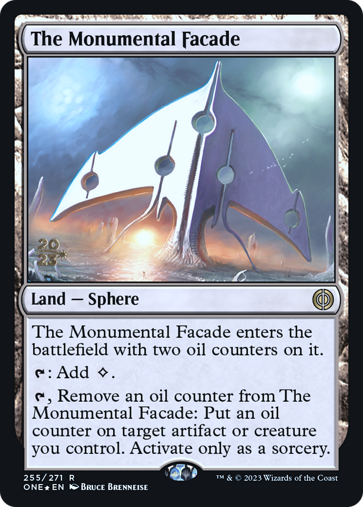 Image of The Monumental Facade [Phyrexia: All Will Be One Prerelease Promos]