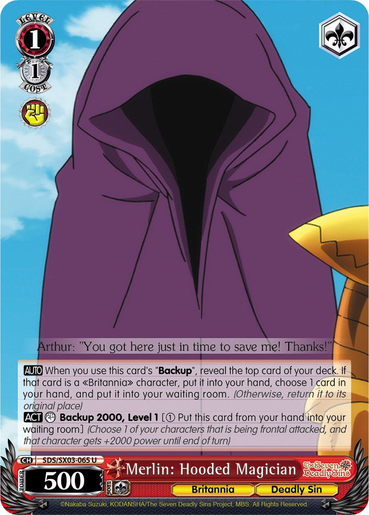 Image of Merlin: Hooded Magician (SDS/SX03-065 U) [The Seven Deadly Sins]