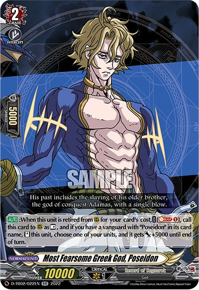 Image of Most Fearsome Greek God, Poseidon (D-TB02/022EN) [Record of Ragnarok]