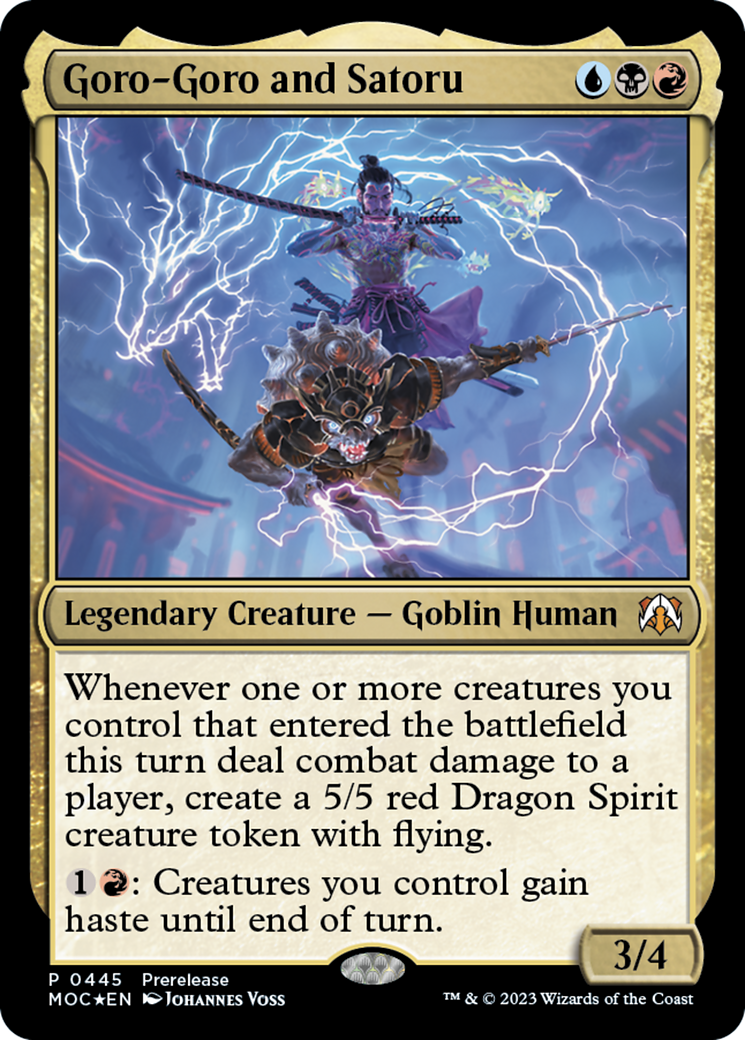 Image of Goro-Goro and Satoru [March of the Machine Commander Prerelease Promos]