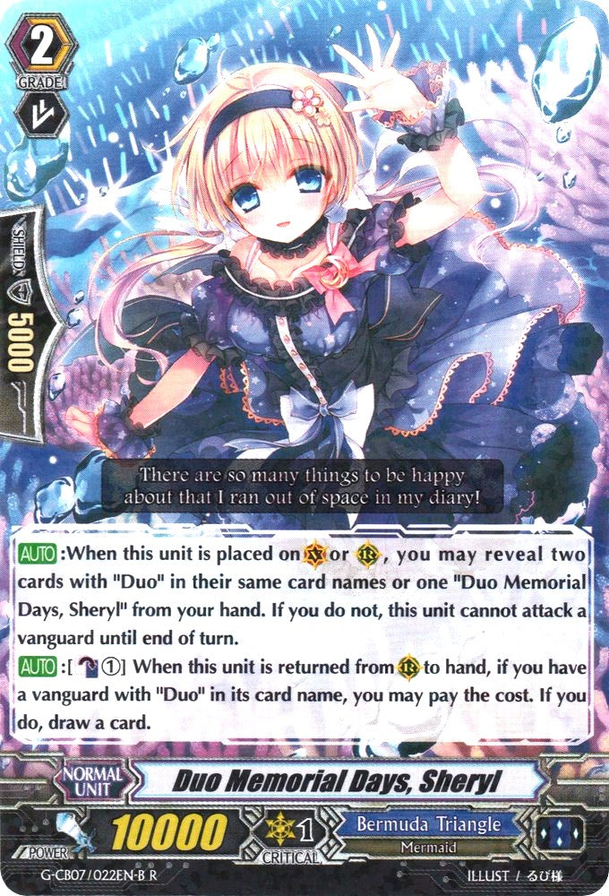 Image of Duo Memorial Days, Sheryl (Black) (G-CB07/022EN-B) [Divas' Festa]