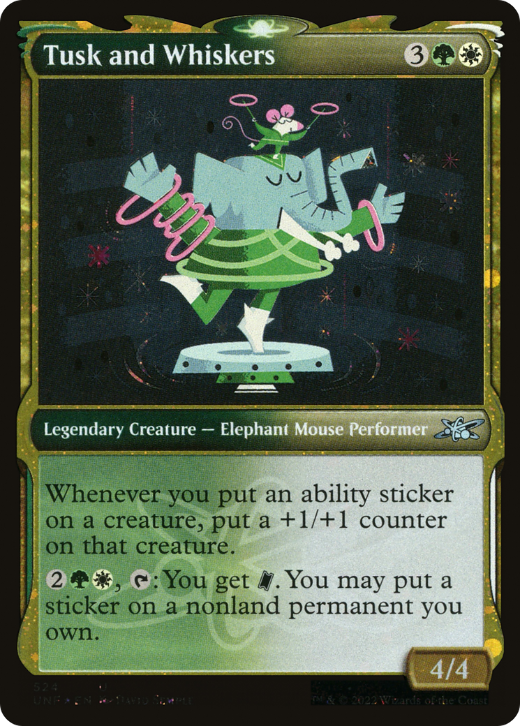 Image of Tusk and Whiskers (Showcase) (Galaxy Foil) [Unfinity]