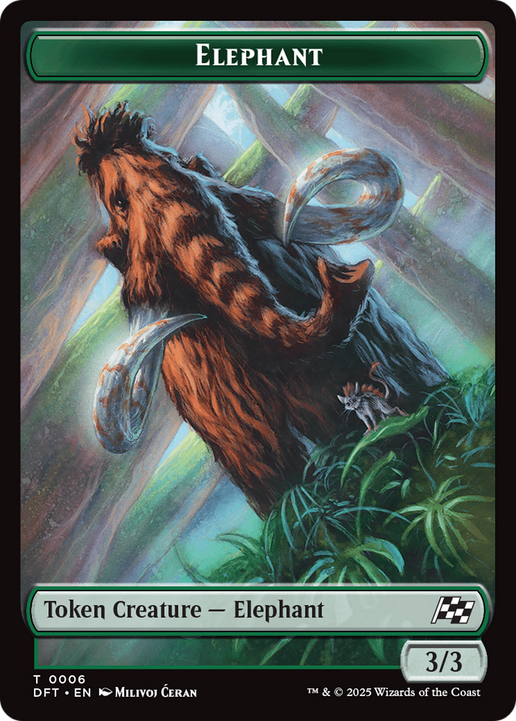 Image of Insect // Elephant Double-Sided Token [Aetherdrift Tokens]