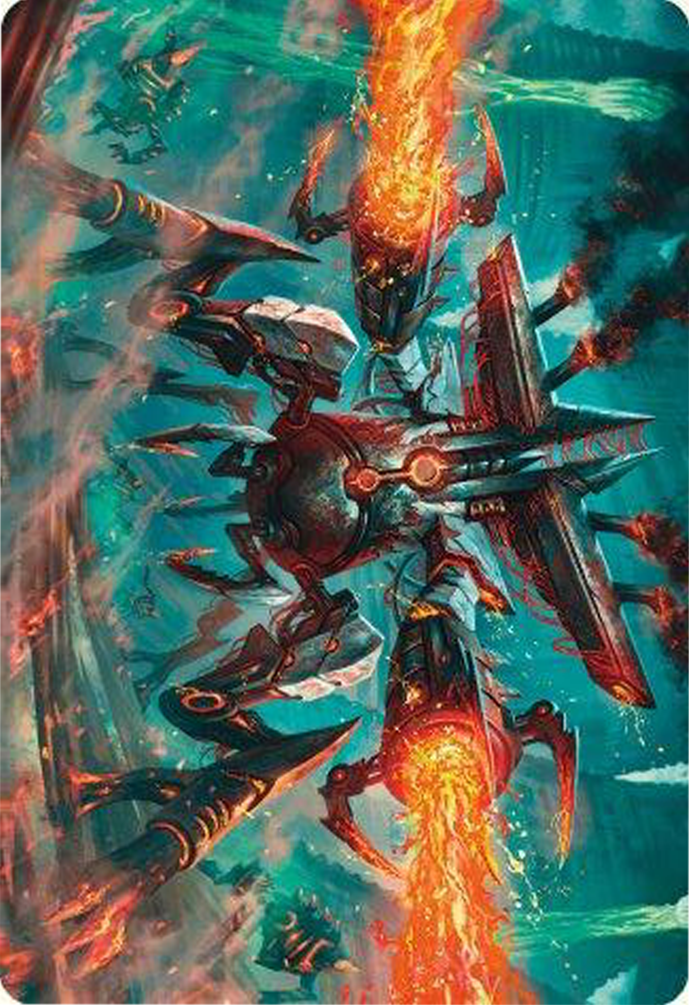Image of Exterminator Magmarch Art Card [Modern Horizons 3 Art Series]