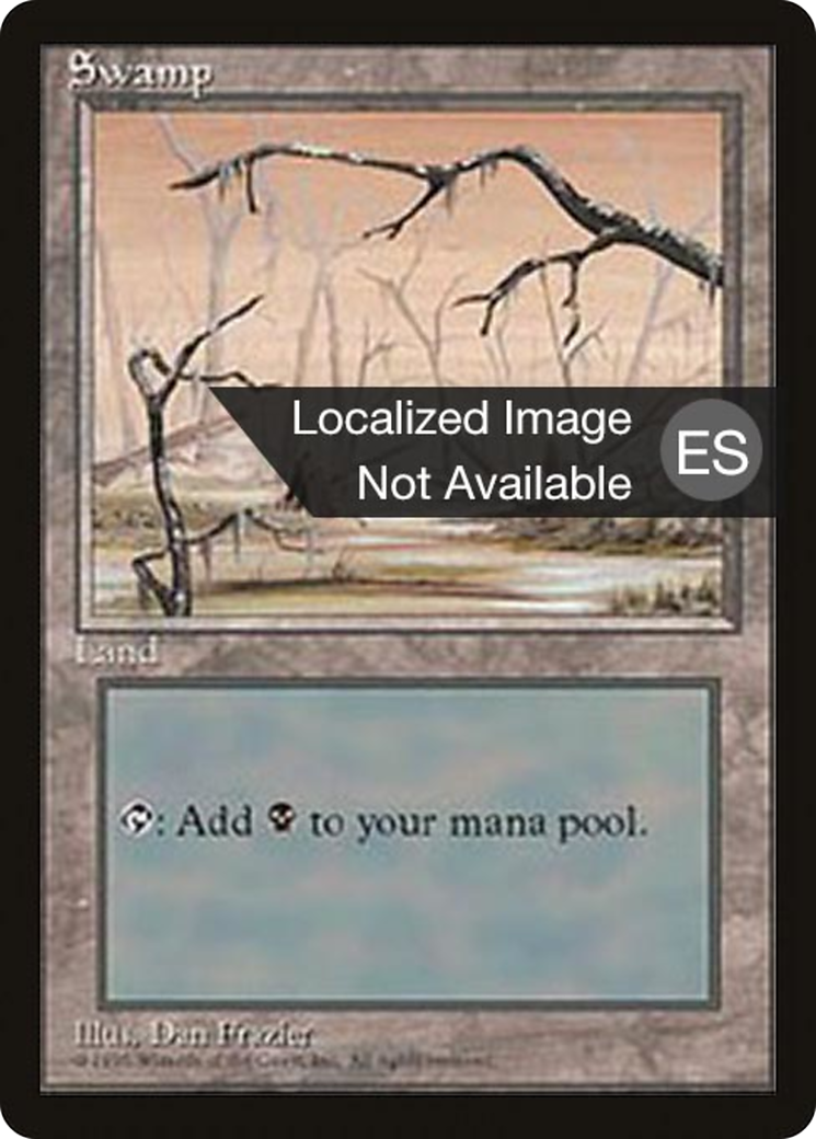 Image of Swamp (B) [Fourth Edition (Foreign Black Border)]