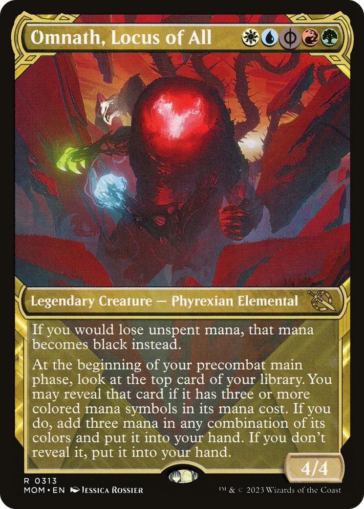 Image of Omnath, Locus of All (Showcase Planar Booster Fun) [March of the Machine]