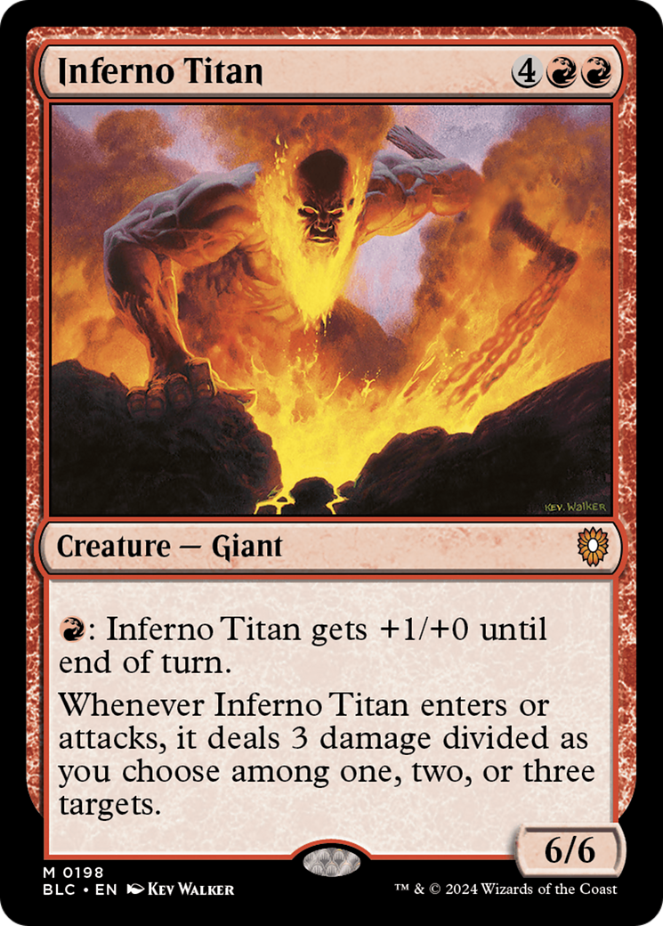 Image of Inferno Titan [Bloomburrow Commander]