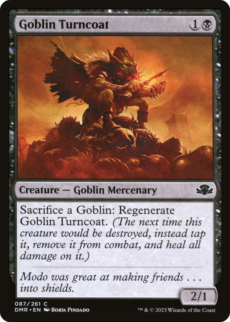Image of Goblin Turncoat [Dominaria Remastered]
