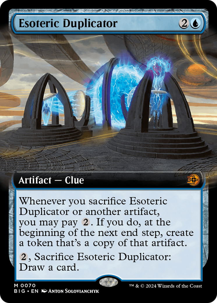 Image of Esoteric Duplicator (Extended Art) [Outlaws of Thunder Junction: The Big Score]