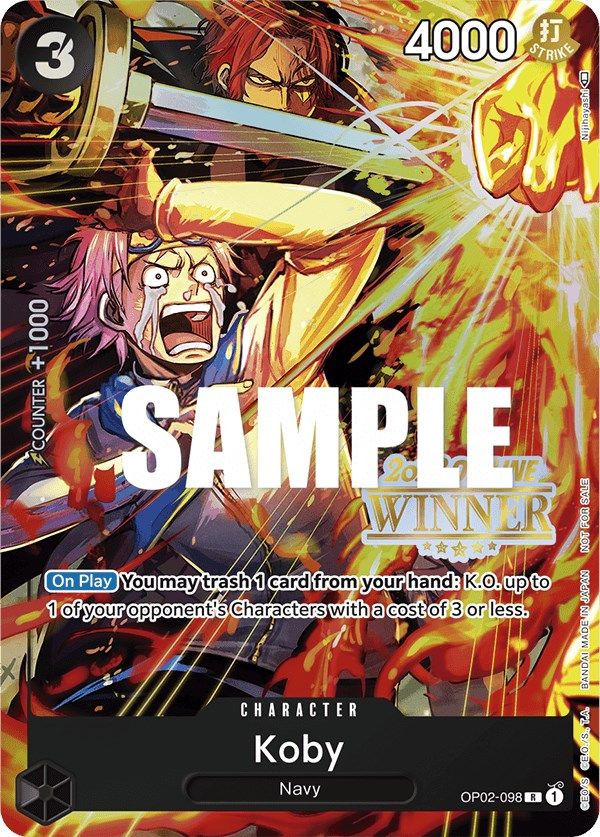 Image of Koby (Offline Regional 2023) [Winner] [One Piece Promotion Cards]