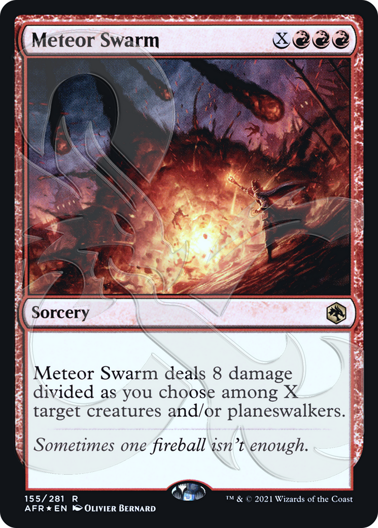 Image of Meteor Swarm (Ampersand Promo) [Dungeons & Dragons: Adventures in the Forgotten Realms Promos]