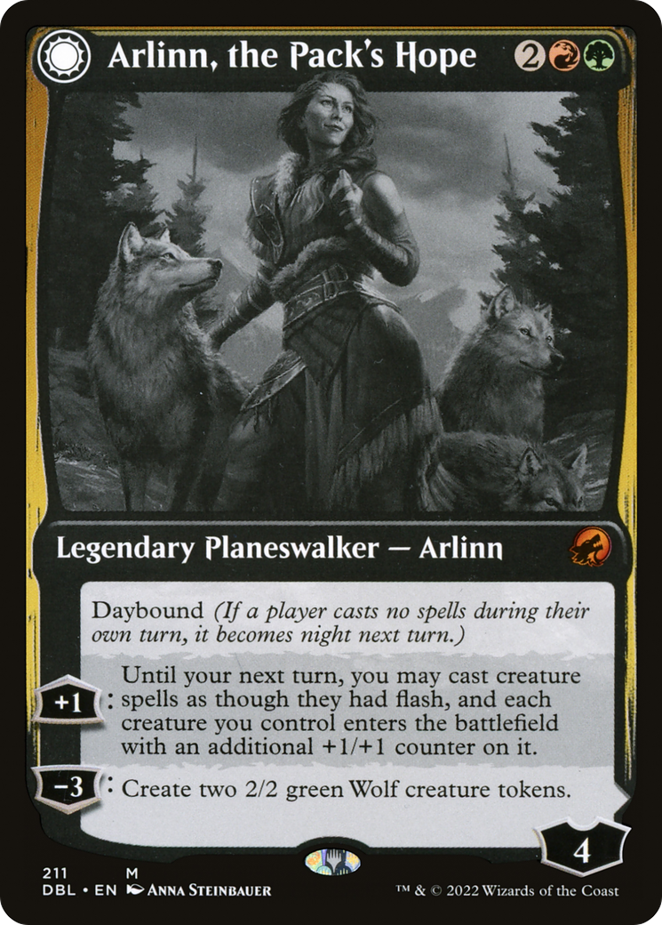Image of Arlinn, the Pack's Hope // Arlinn, the Moon's Fury [Innistrad: Double Feature]